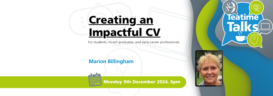 BAPO Teatime Talk Monday 9th December 2024 6 pm Creating an Impactful CV